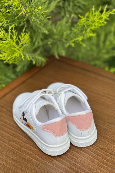 White-Pink Mickey Sport Children's Shoes - 3