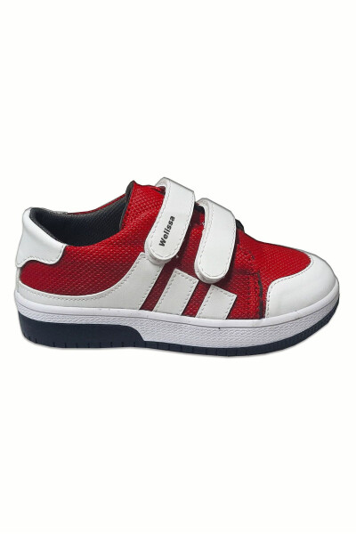 White Red Anorak Kids Sports Shoes - 2