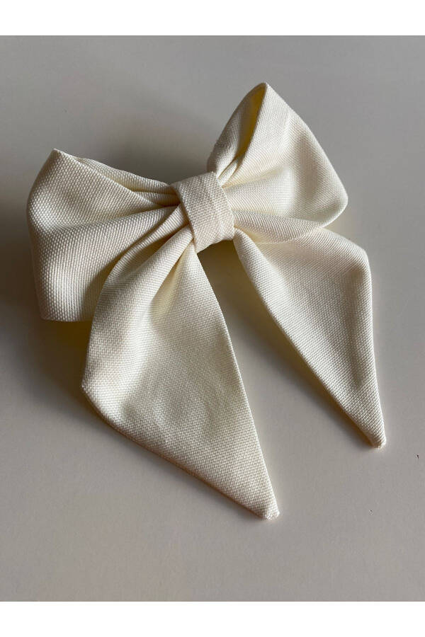 White Ribbon Bow Hair Clip Henna/bride Bridal Shower Hair Clip / Eid Hair Clip - 13