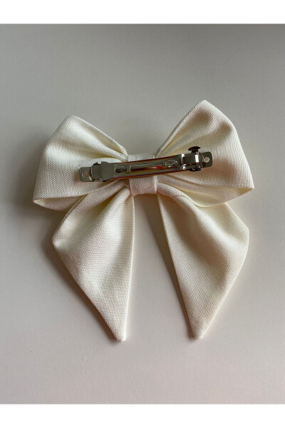 White Ribbon Bow Hair Clip Henna/bride Bridal Shower Hair Clip / Eid Hair Clip - 15