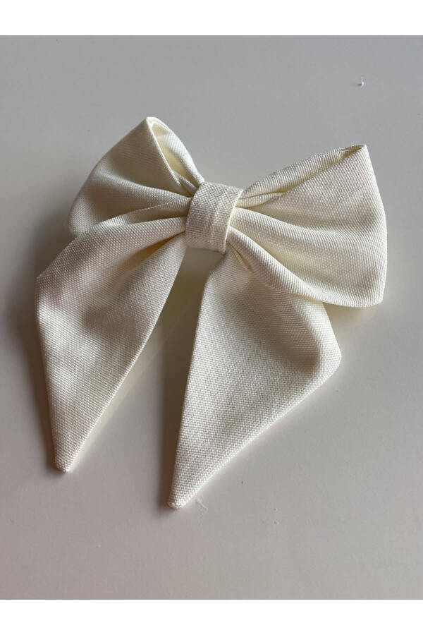 White Ribbon Bow Hair Clip Henna/bride Bridal Shower Hair Clip / Eid Hair Clip - 16