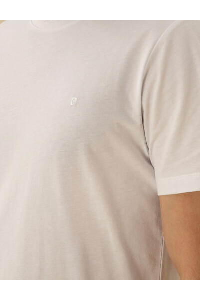 White Slim Fit Basic T-Shirt - 14