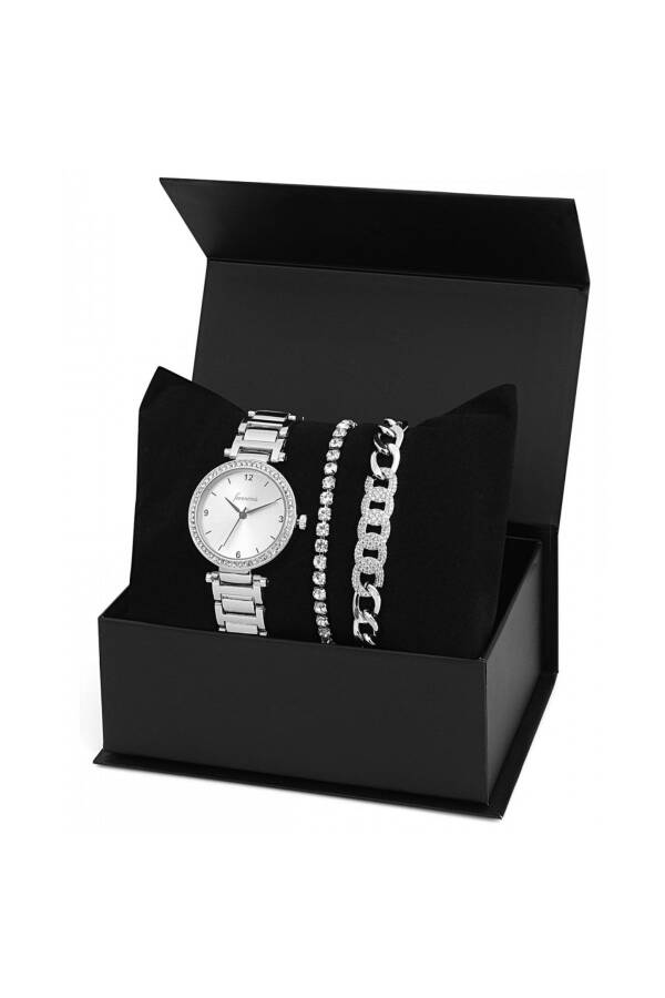 White Stone Watch Set Gift Set Gift for Girlfriend Gift for Mother Birthday Gift - 1