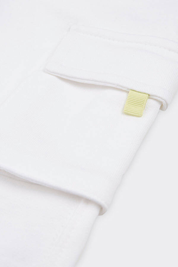 White Sweatpants with Pocket Detail for Baby Boys - 3