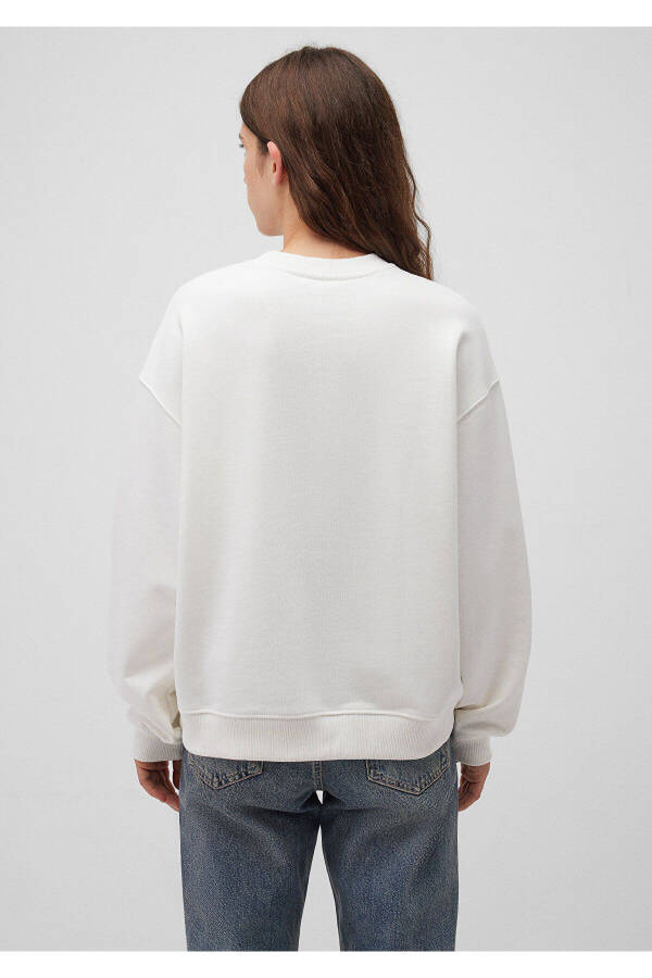 White Sweatshirt with Logo Print 1s10148-70069 - 25