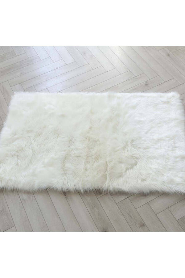 White Washable Plush Fleece - 3