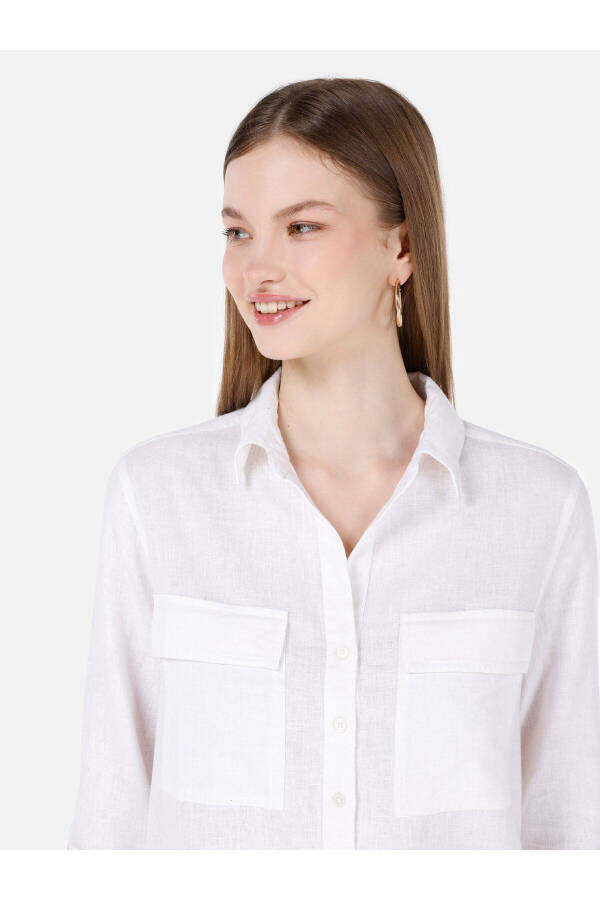 White Women's Blouse - 4