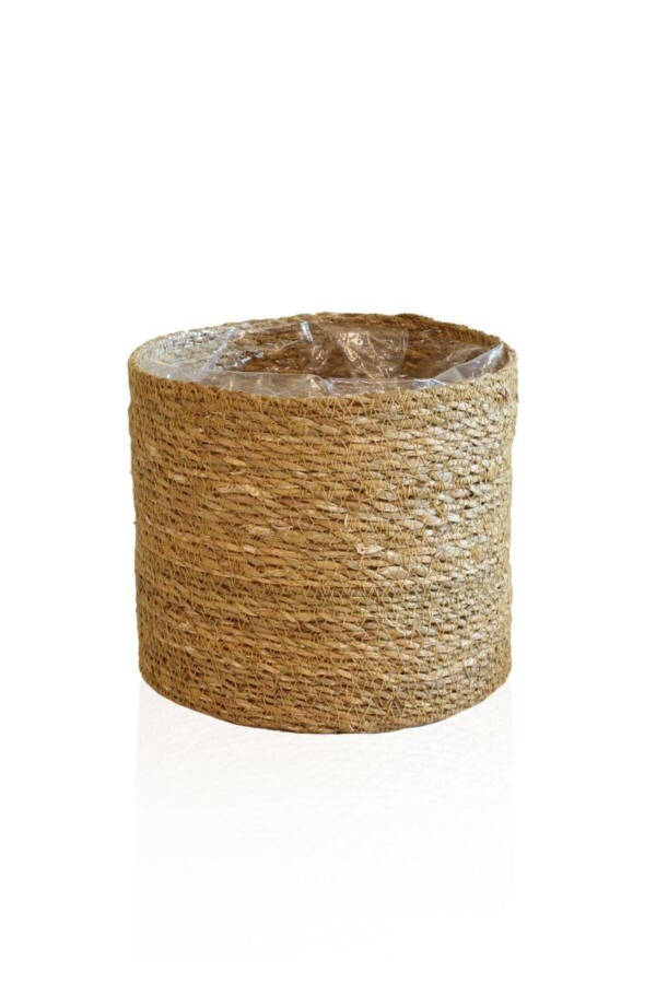 Wicker Round 12 Cm Cactus Pot with Nylon Lining - 5