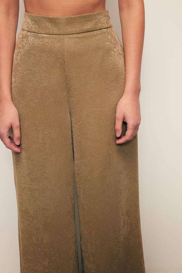 Wide Leg Pants - KHAKI - 4