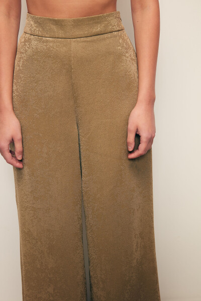 Wide Leg Pants - KHAKI - 10