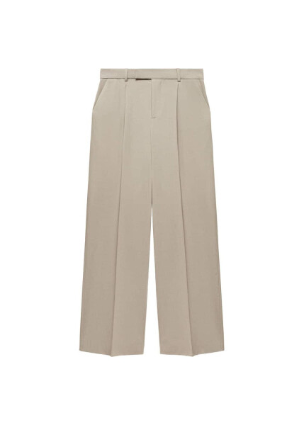 Wide-leg pants with pleats - 9