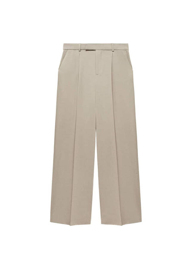 Wide-leg pants with pleats - 9