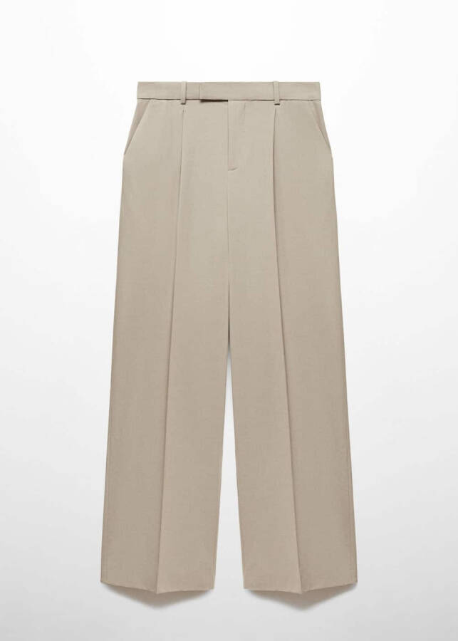 Wide-leg pants with pleats - 10