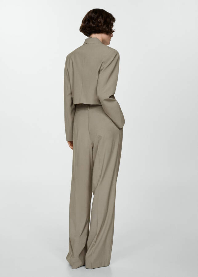 Wide-leg pants with pleats - 3