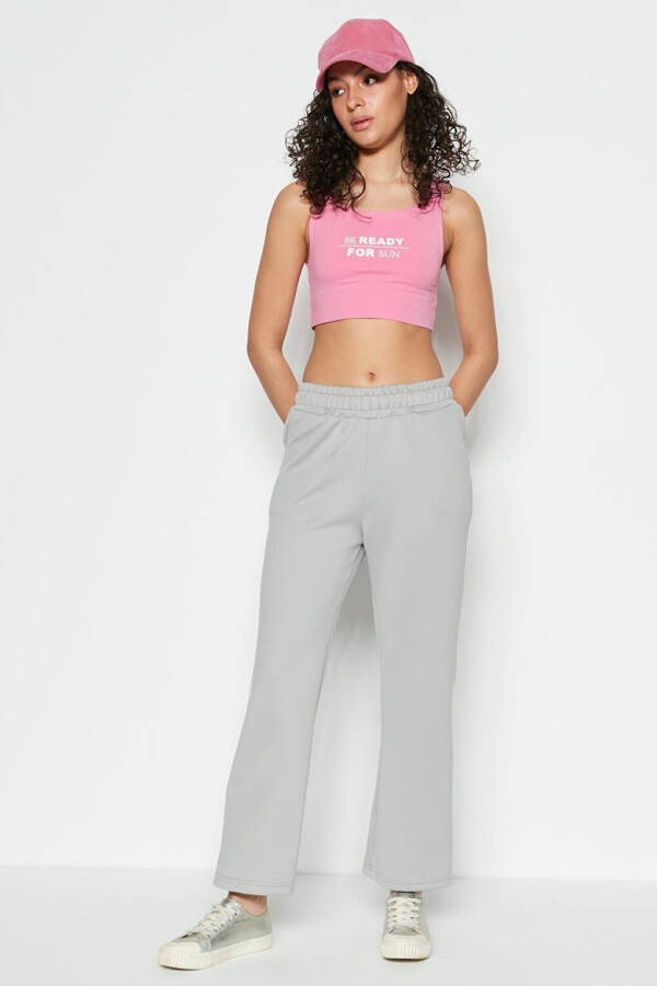 Wide Leg Spanish Leg Sweatpants 804 Grey - 1