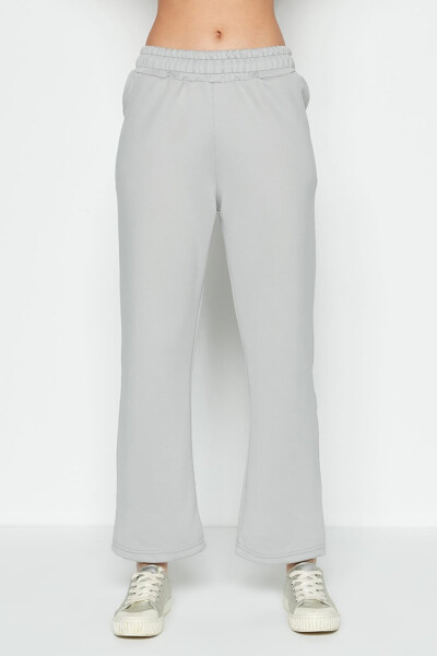 Wide Leg Spanish Leg Sweatpants 804 Grey - 4