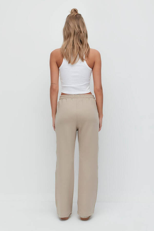 Wide Leg Spanish Leg Sweatpants 804 Stone - 6