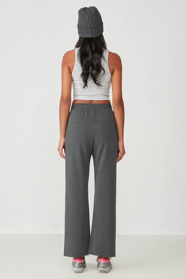 Wide Leg Spanish Trousers Sweatpants 736 Anthracite - 4