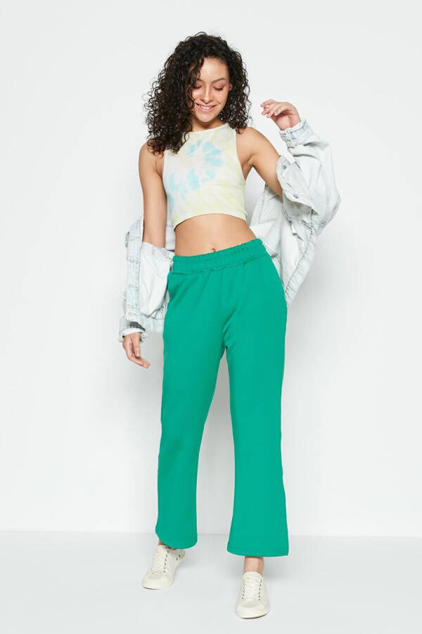 Wide Leg Spanish Trousers Sweatpants 804 Green - 1