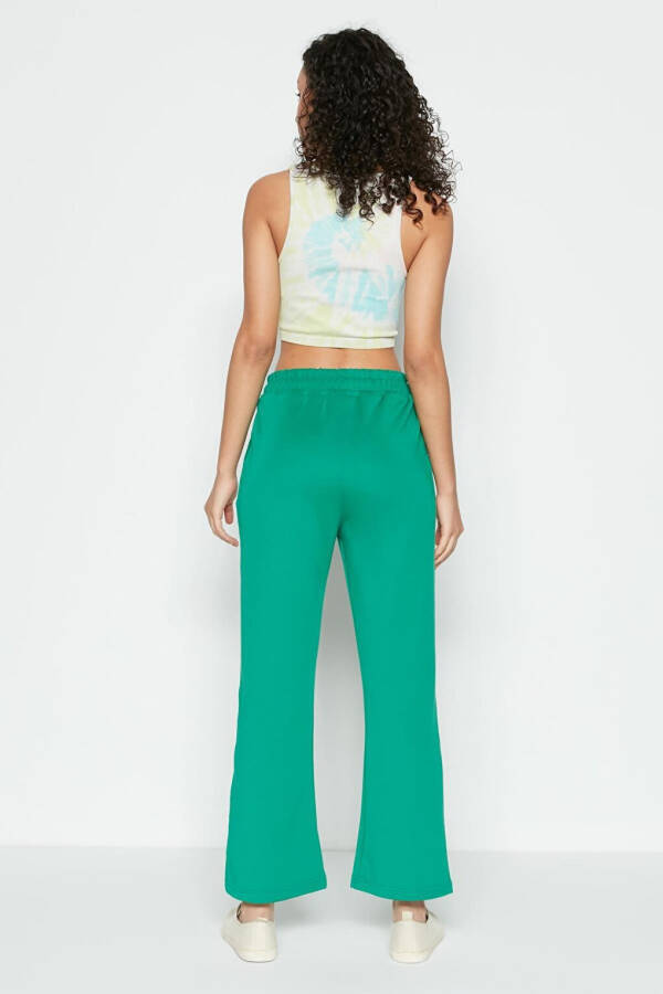 Wide Leg Spanish Trousers Sweatpants 804 Green - 4