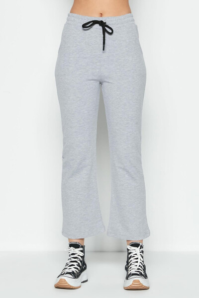 Wide Leg Spanish Trousers Tracksuit Bottoms 736 Grey - 3