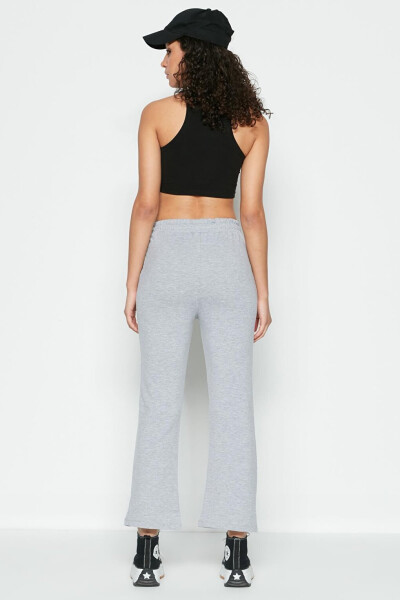 Wide Leg Spanish Trousers Tracksuit Bottoms 736 Grey - 4