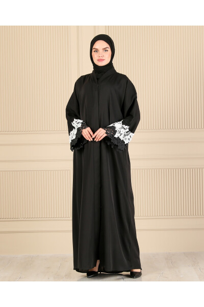 Wide Sleeve Lace Ferace & Abaya - 4