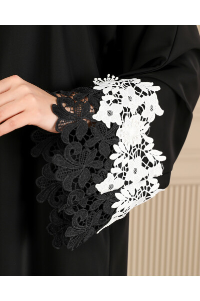 Wide Sleeve Lace Ferace & Abaya - 6