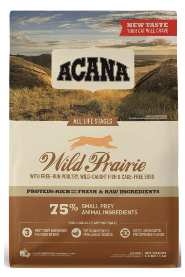 Wild Prairie Cat Food 1.8kg - For All Breeds And Life Stages - 1