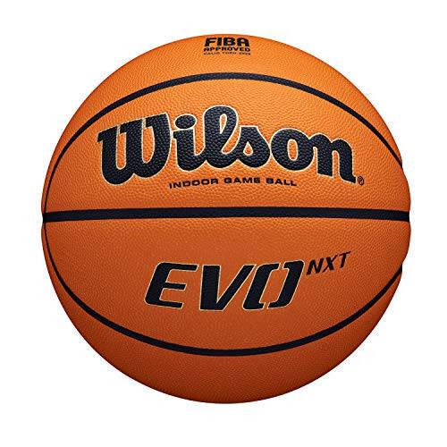 Wilson Basketball EVO NXT FIBA Game Ball, Mixed Leather, Ideal for Indoor, Size 7, Brown, WTB0965XB - 4