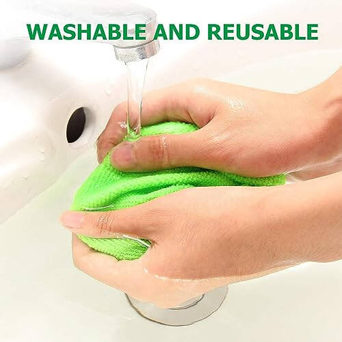 Windshield Cleaning Tool - Extendable Handle Car Window Cleaner with 3 Reusable Cloth Pads, Auto Glass Wiper Kit for Interior & Exterior, Ideal for Dirty Car Windows - 6