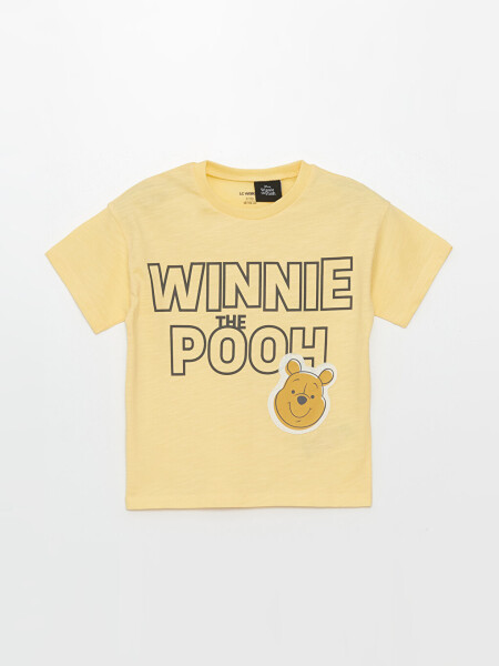 Winnie the Pooh Printed Baby Boy Short-Sleeved T-shirt and Trousers 2-Piece Set - 4