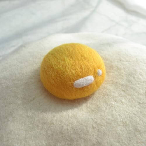 Winter Beret Hat Cute Poached Egg Soft Wool Felt Beret Handmade Painter Creative Hat Cap for Women Kids Girls White - 5