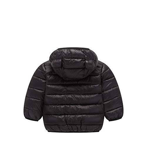 Winter Down Coats for Kids Baby Boys Girls Light Puffer Padded Jacket Bear Hoods Infant Outerwear - 2