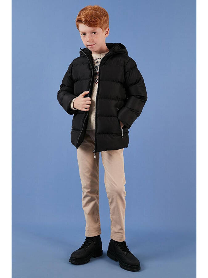 Winter Jacket with Hood, Pockets and Plush Lining 5761911 - 1