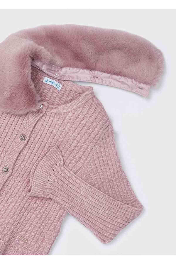 Winter Knitted Cardigan for Girls - Pink - 6