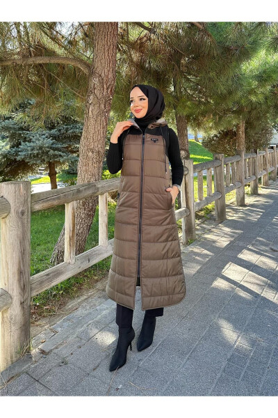 Winter Quilted Puffy Fiber Filled Women's Vest 50004 - 3