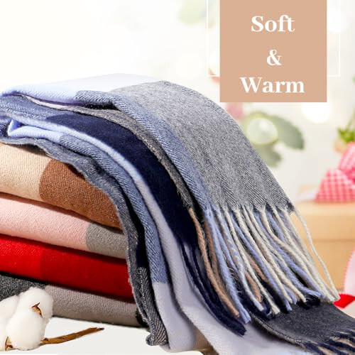 Winter Scarfs for Women, Cashmere Feel - 12