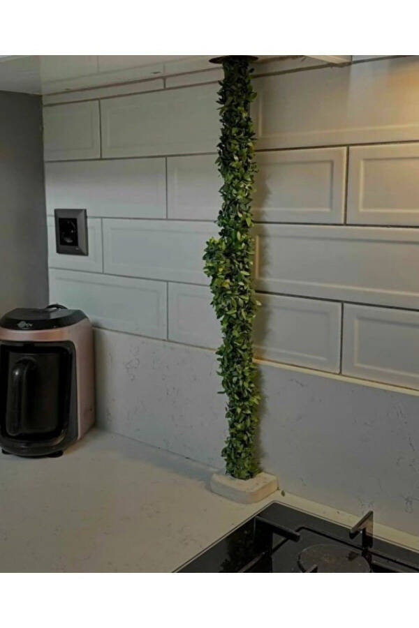 Wire Leaf Strip Artificial Crown Vine Natural Gas Pipe Decoration 7 Meter - 6