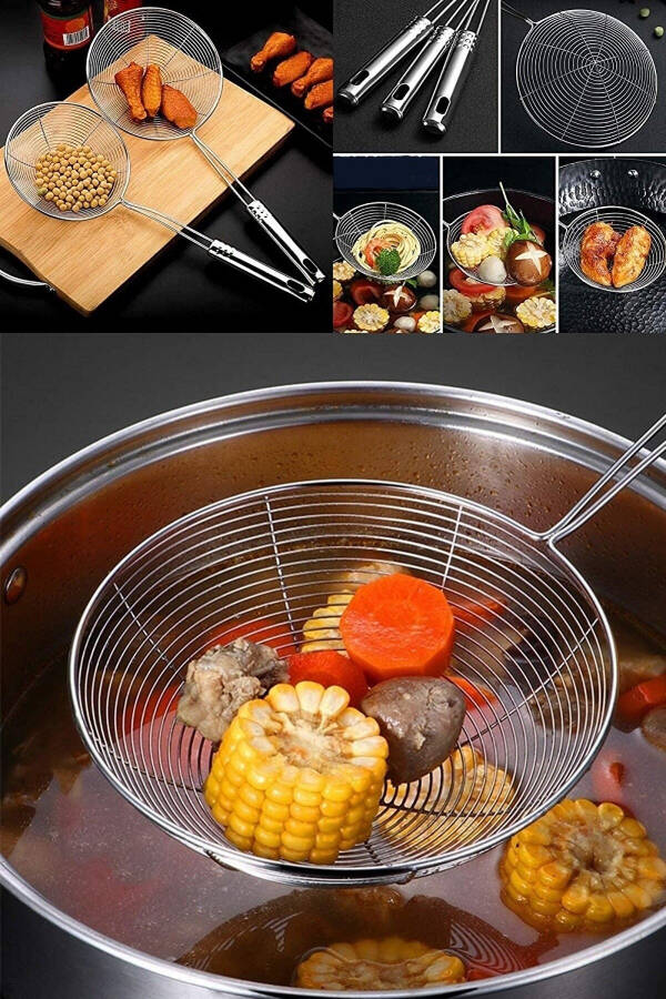 Wire Whisk Pizza Cutter Steel Colander Grill Tongs Serrated Knife Luxury Serving Spoon Potato Peeler - 10