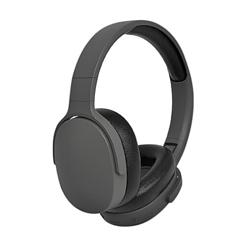 Wireless BT Over-Ear Headphones Headset with Microphone Foldable Noise Canceling Headphones (Black) - 2