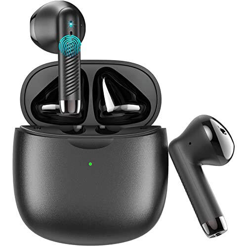 Wireless Earbuds, Bluetooth 5.3 Earbuds Stereo Bass, Bluetooth Headphones in Ear Noise Cancelling Mic, Earphones IP7 Waterproof Sports, 32H Playtime USB C Mini Charging Case Ear Buds for Android iOS - 1