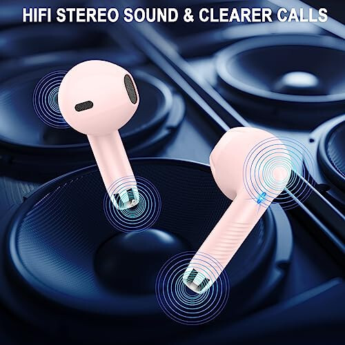 Wireless Earbuds, Bluetooth 5.4 Ear Buds LED Power Display Headphones Bass Stereo, Bluetooth Earbuds in-Ear Noise Cancelling Mic, 40H Playback Mini Case IP7 Waterproof Sports Earphones for Android iOS - 7