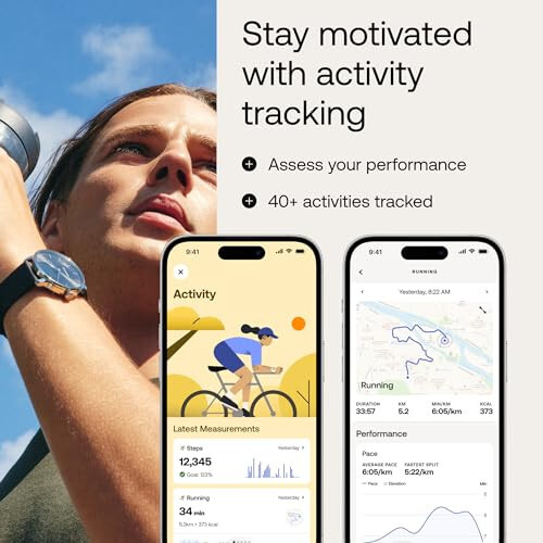 Withings ScanWatch Light - Gibrid Aqlli Soat, Yurak Urishi Monitoringi, Fitness Tracker, Tsikli Kuzatuvchi, Uyqu Monitoringi - 3