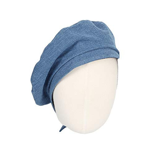 WITHMOONS Beret Hat Cool Denim Cotton British Style Strap Adjustable JDF1177 - 2