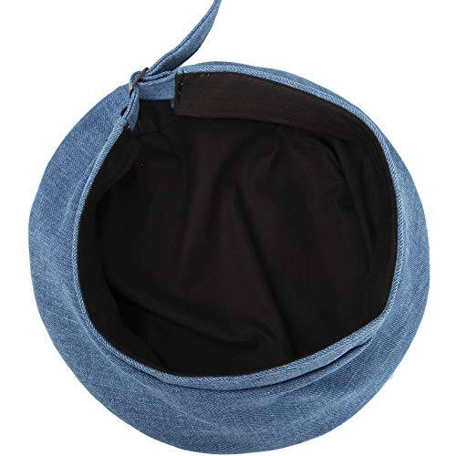 WITHMOONS Beret Hat Cool Denim Cotton British Style Strap Adjustable JDF1177 - 5