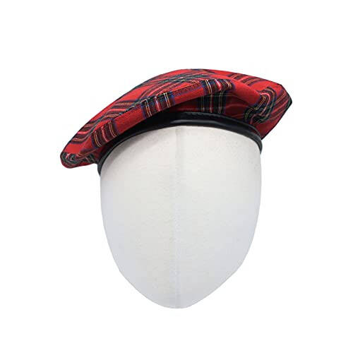 WITHMOONS Cotton Plaid Beret Hat Tartan Check French Beanie Cap YZF0083 - 2