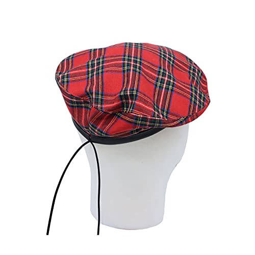 WITHMOONS Paxta Kvadratli Bere Shlyapa Tartan Naqshli Frantsuz Beani Qalpag'i YZF0083 - 4