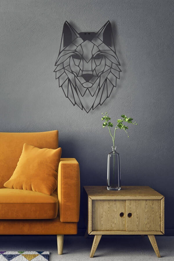 Wolf Head Wooden Decorative Laser Cut Wall Decor - 2