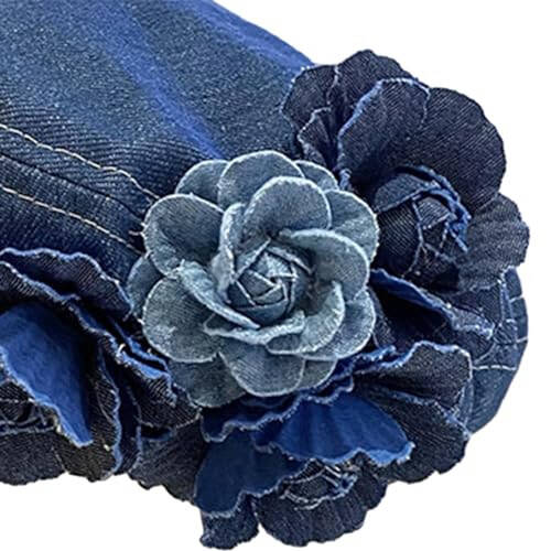 Women Beret Hat Denim Hat Stylish Casual Birthday Gift Painter Hat Costume Hat for New Year Traveling Party Summer Outdoor - 24